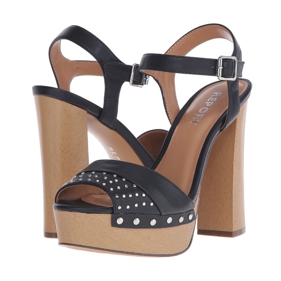 Report Shoes - Report Meeshka Sandals Heels Black